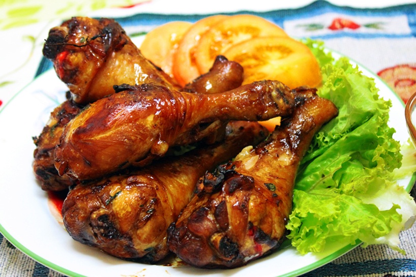 Catatan harian dunia masakan: nasi ayam & ayam grill "negro"