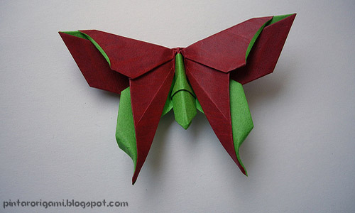  Origami  Butterfly by Michael LaFosse Cara Membuat  
