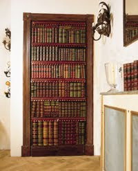 Book Dummy as home dec wall covering