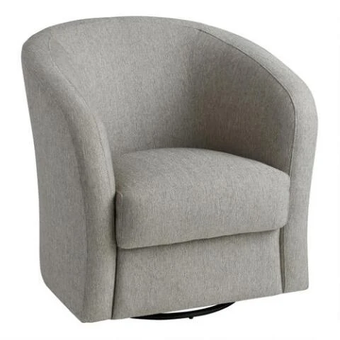 light gray swivel chair