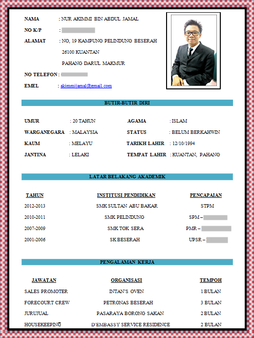 Contoh Resume 3