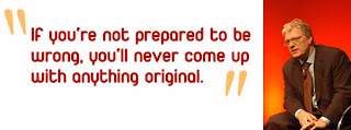 A quote by Sir Ken Robinson about creativity