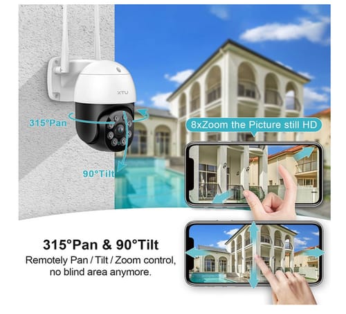 XTU Outside IP Surveillance Security Cameras