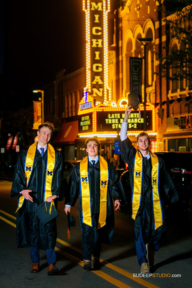 University of Michigan College Graduation Pictures inn Downtown by SudeepStudio.com Ann Arbor College Graduaon Photographer