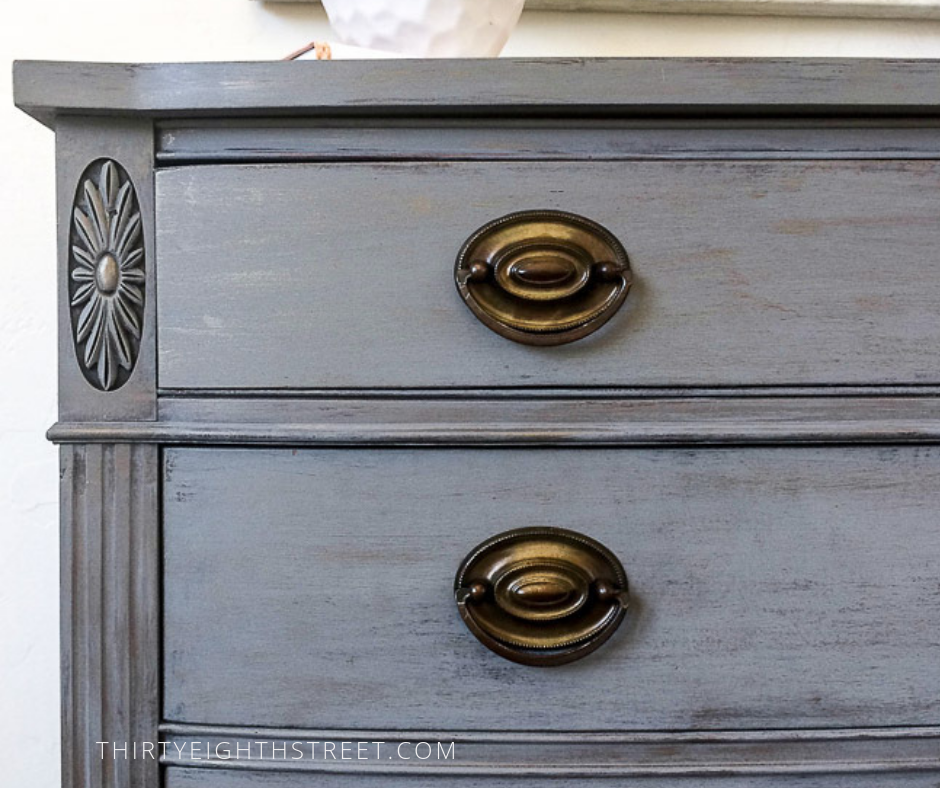 layered paint finish, painted dresser, layering chalk paint on furniture, chalk painted furniture