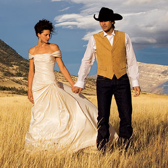 western wedding dresses