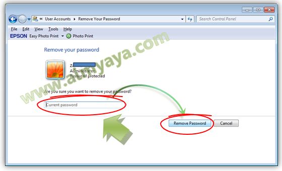 Password atau sandi windows dipakai untuk keamanan dengan jalan membatasi penggunaan kom Cara Memasang/Mengganti Password Windows