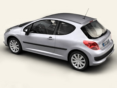 водительское место автомобиля Peugeot 207