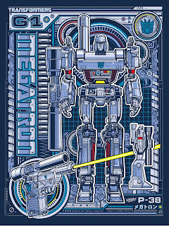 Acidfree Gallery - Megatron Transformers Variant Screen Print by Jesse Philips