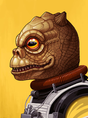 Star Wars Bossk Portrait Giclee Print by Mike Mitchell x Mondo