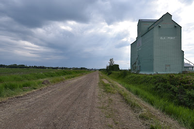 Elk Point Alberta prairie Grain Elevator.