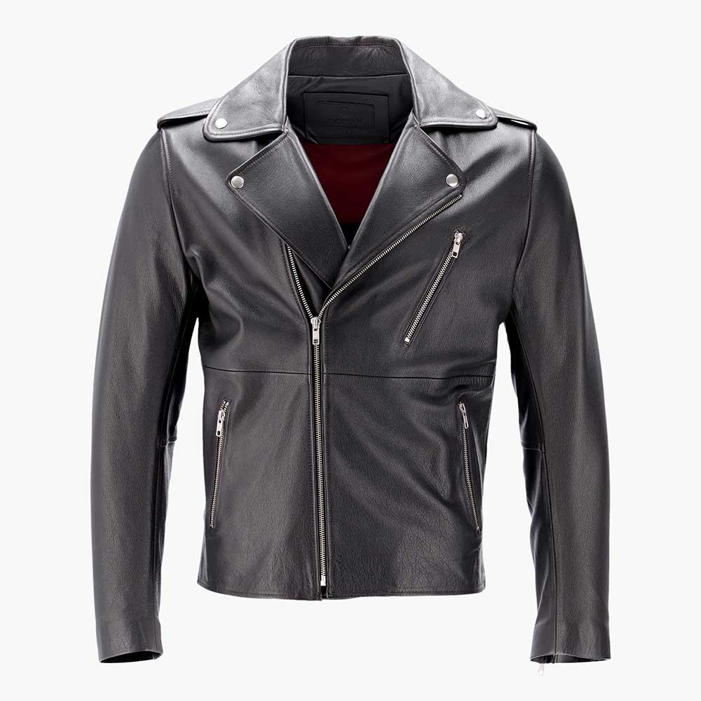 Campera de cuero clasica biker hombre modelo Arizona Dorian invierno 2024 moda hombre