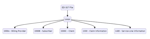 EDI 837 Files: LOOPS