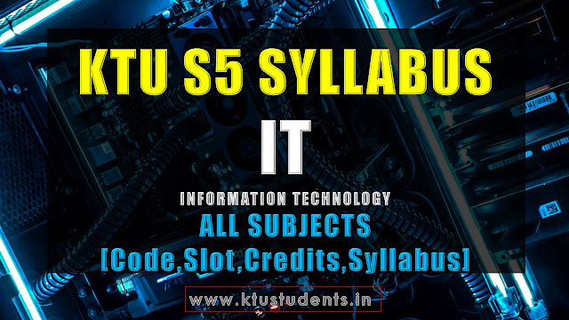 KTU S5 IT information technology syllabus