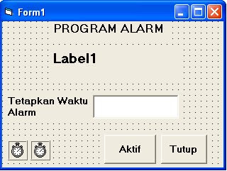 program aplikasi alarm dengan VB 6.0
