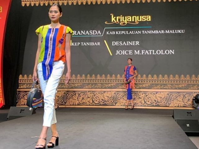 Tenun Tanimbar Tampil di Kriyanusa Dekranas 2019