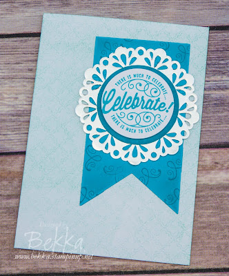 Celebration Card featuring Here's to Cheers from Stampin' Up! UK - Get these stamps here