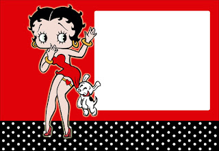 Para hacer invitaciones, tarjetas, marcos de fotos o etiquetas de Betty Boop.