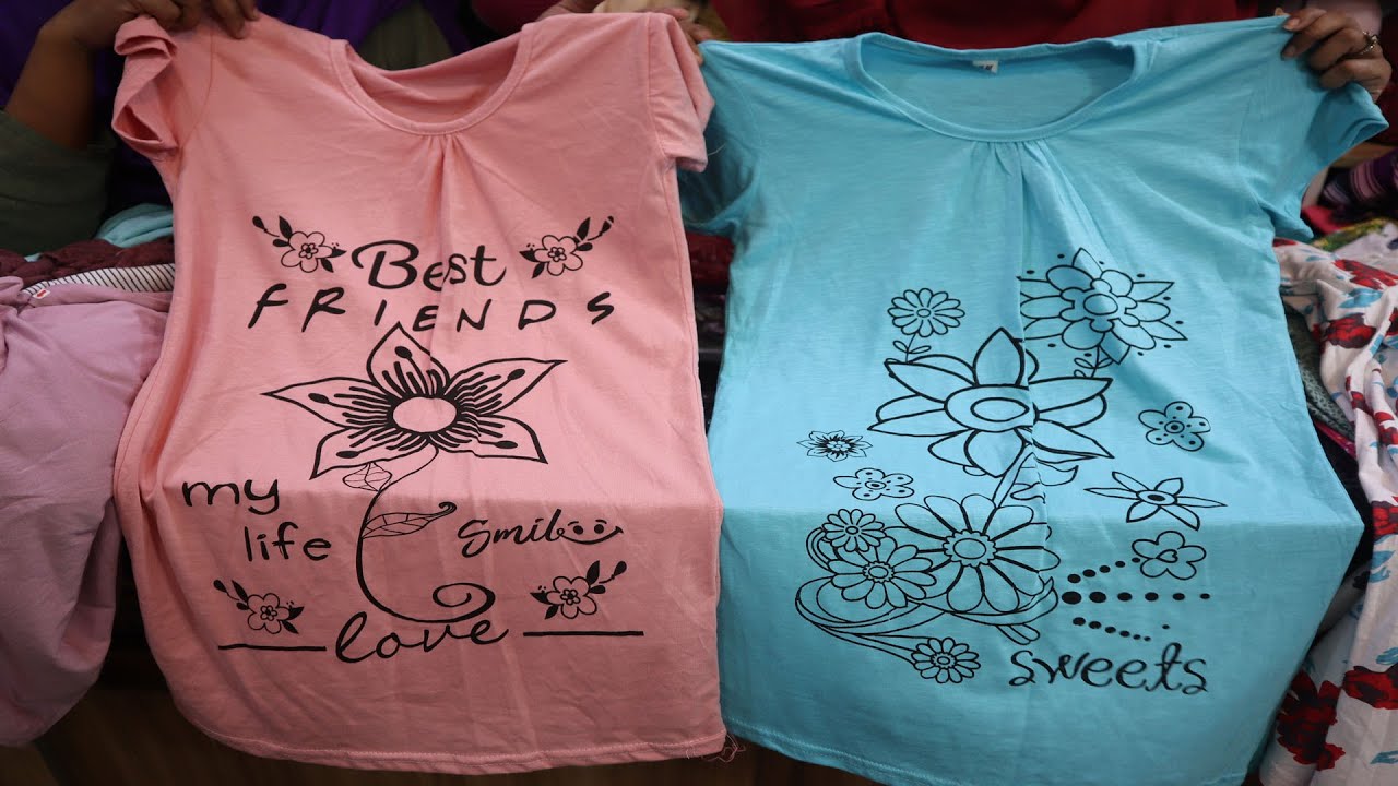 মেয়েদের গেঞ্জি টপ - মেয়েদের গেঞ্জি ডিজাইন ছবি - মেয়েদের শার্টের ডিজাইন - লেডিস লং শার্ট ডিজাইন - ladies t-shirt - NeotericIT.com