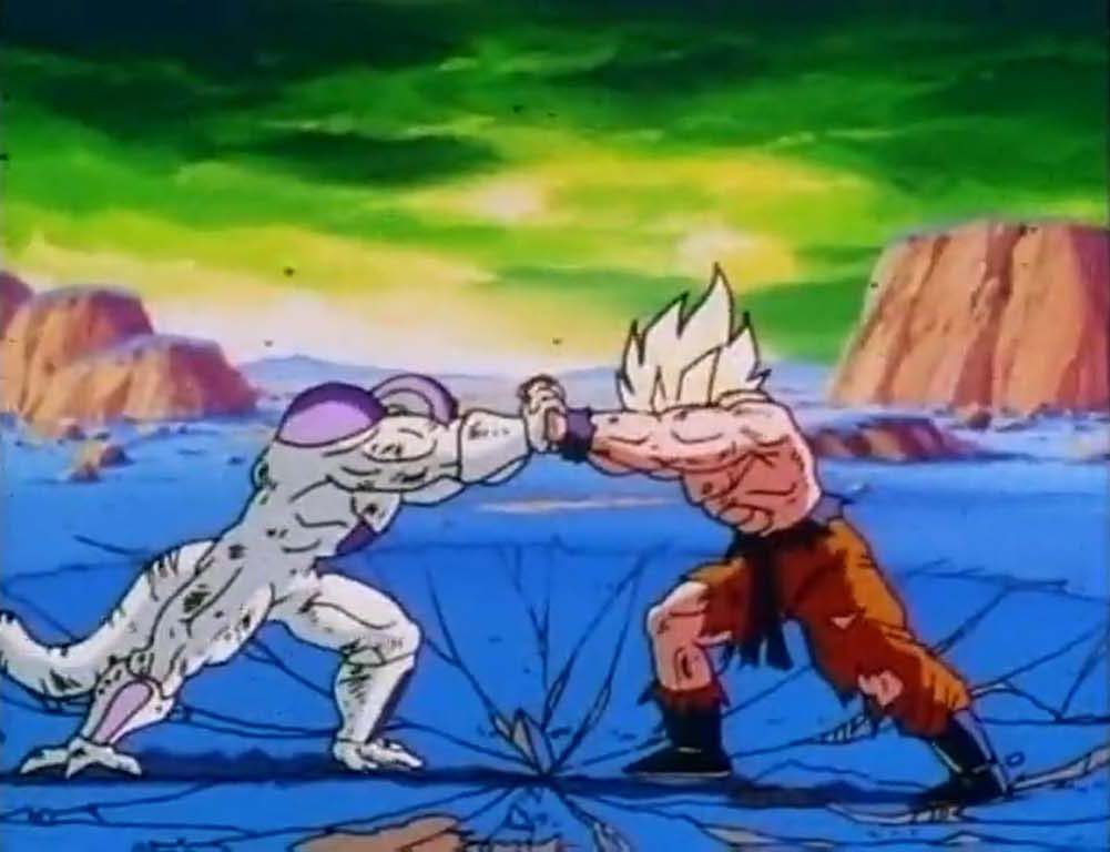 Free Famous Cartoon Pictures: Dragon Ball Z Pictures: Son Goku vs Frieza Jpeg Photos