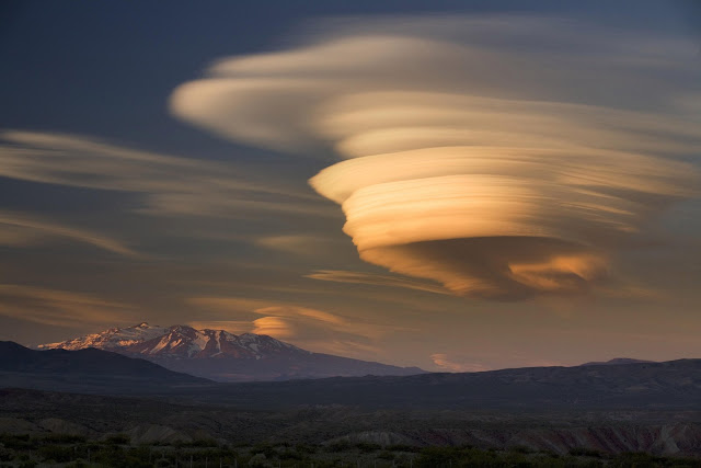 Lenticular Cloud over Volcano