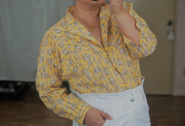 Outfit Breakdown : The Prettiest Yellow Thrifted Blouse