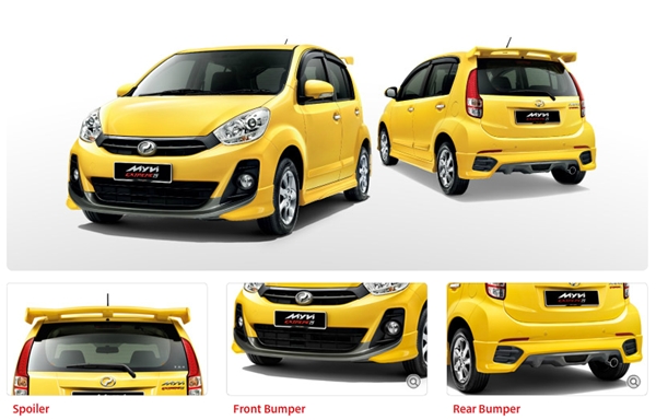 Bajonz Jambul: Gambar Myvi Baru SE dan Extreme 1.5