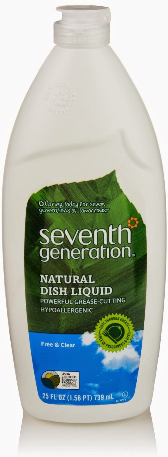Seventh Generation Dish Liquid, Free & Clear, 25 Fl Oz