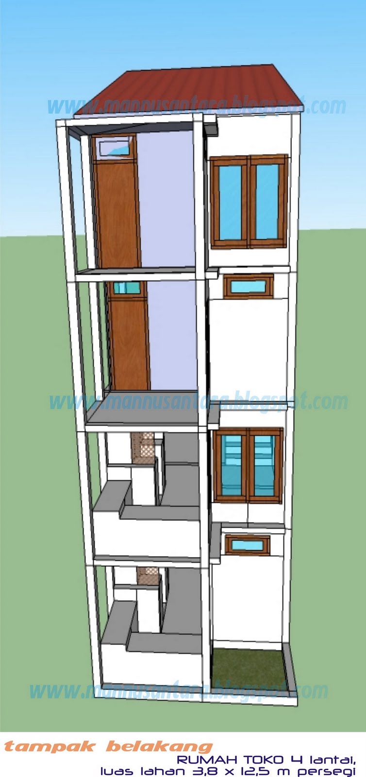 ManNusantara Design Indonesia: Desain Rumah Toko (Ruko 