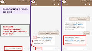 cara transfer pulsa Im3