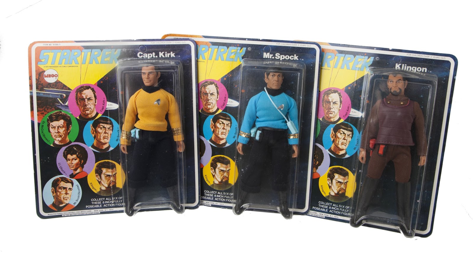 A F Brock Auctioneers and Valuers: Vintage Star Trek Figures - Star+Trek+1974+Mego+Figures