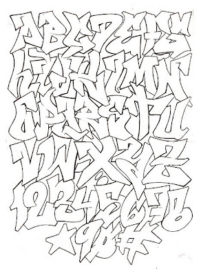 ABECEDARIO GRAFFITI,Graffiti Alphabet
