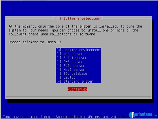 Cara Install Debian 5 Lenny Berbasis Text (CLI) Lengkap Dengan Gambar - Feriantano.com