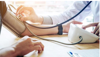 a man having their circulatory strain checked 