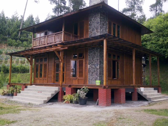 70 Desain Rumah Kayu Minimalis Sederhana dan Klasik ...