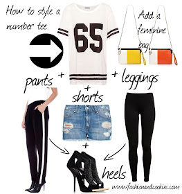 Pull & Bear number tee, sporty chic look, football player top, t-shirt with number, how to style a number tee, Fashion and Cookies