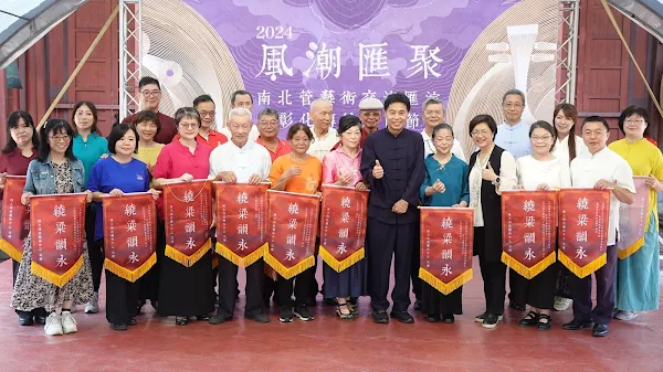 ▲邀集近31團來自全臺南北管傳統表演藝術保存團體、歷史悠久的地方館閣及學校主題社團參與。（記者林明佑攝）