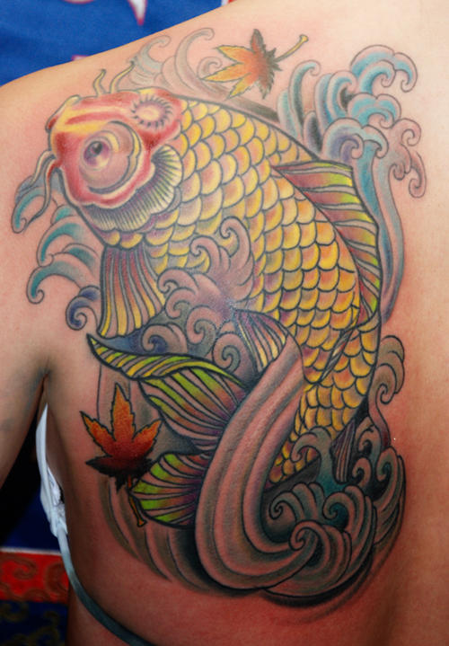 Free koi tattoo designs back body