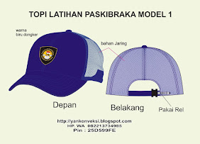 TOPI PASKIBRAKA MODEL 1 = 45 BUAH KOTA BONTANG