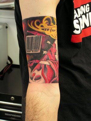 Awesome Barcode Tattoos Art Seen On coolpicturesgallery.blogspot.com