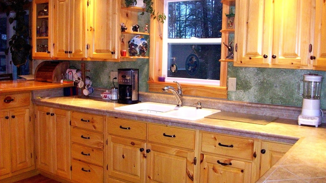 Yellow Pine Kitchen Cabinets