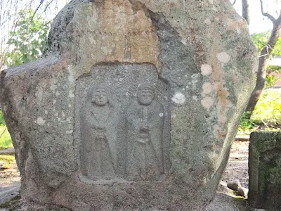 米子市 尾高のサイノカミ 前市 公園裏神社の双体道祖神