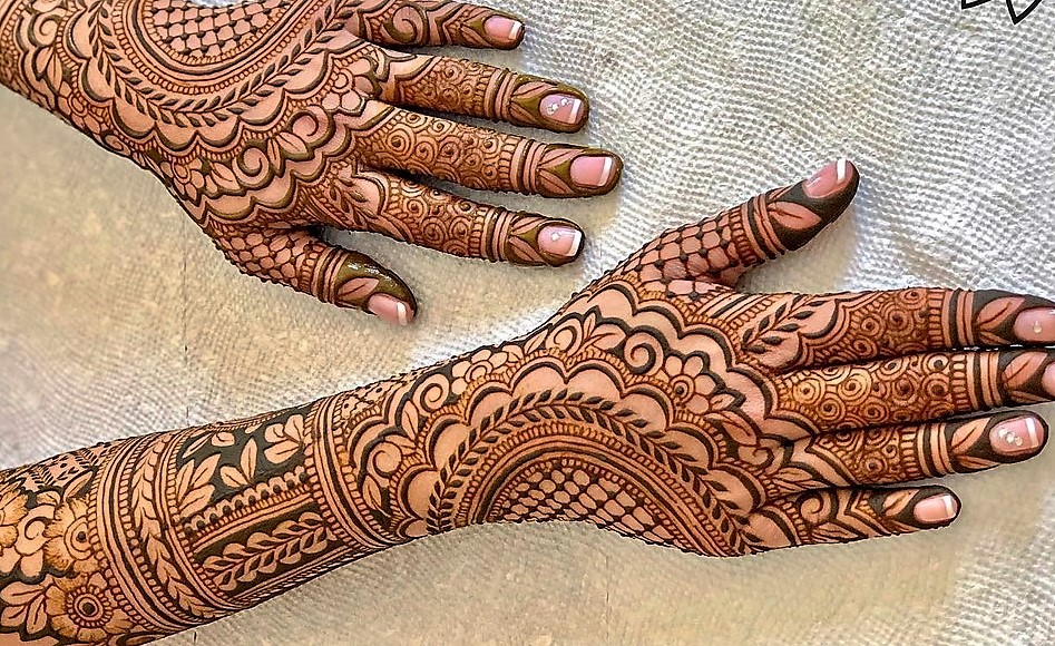 Easy Mehndi Design Marriage Pattern For Hands Mehndi Designs