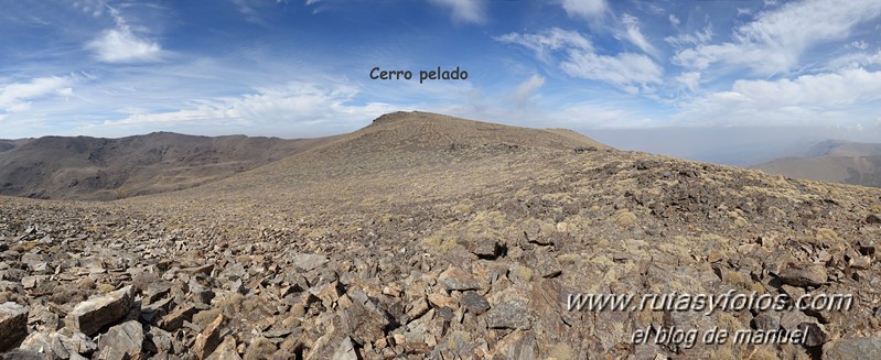 Cerro Pelado - Cerro Rasero desde el Refugio de Postero Alto