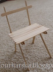 Popsicle sticks Chair (3)