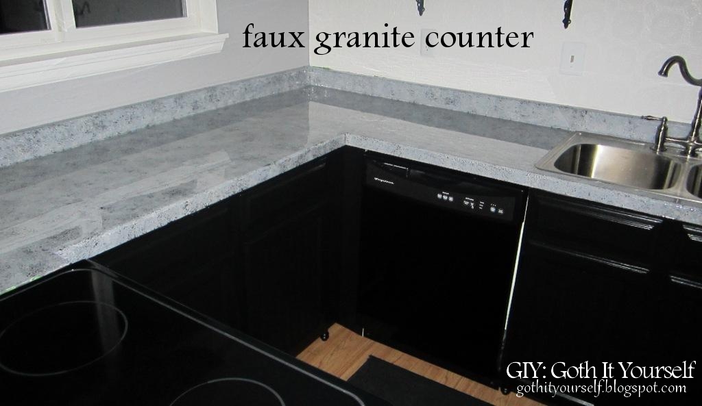 Kitchen Countertops Faux Granite Paint