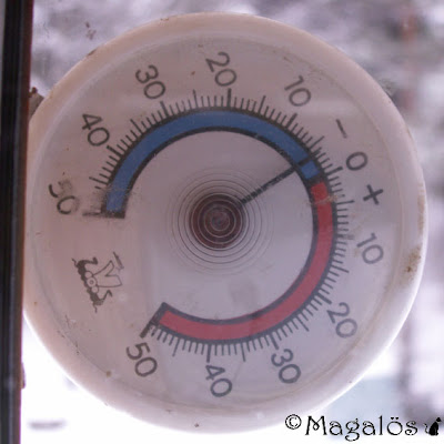 Klockan 10.06 - Dagens temperatur, knappt fyra minusgrader