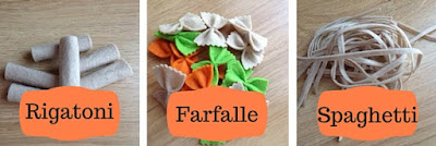 DIY play food: felt pasta