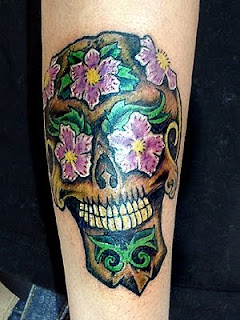 sugar skull, tattoo, tattoos