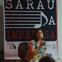 Amanda Aouad no Sarau da Imprensa - ABI - 2016